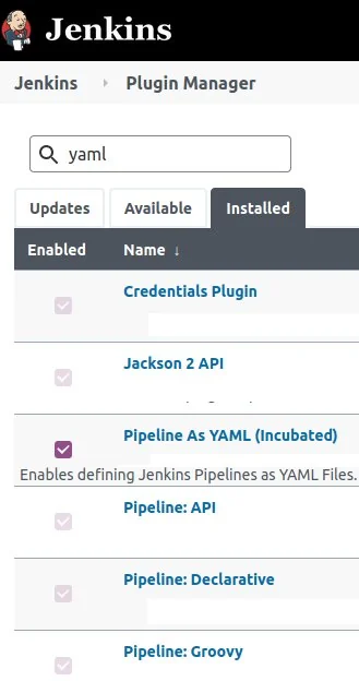 Jenkins YAML pipeline