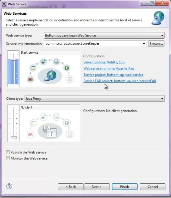 bottom up web service approach
