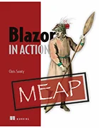 book cover image, 'Blazor in Action' by Chris Sainty