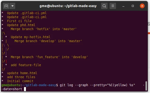 git log graph color