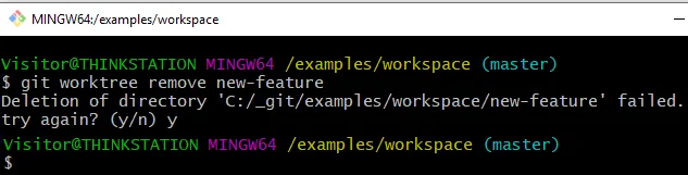 git worktree example