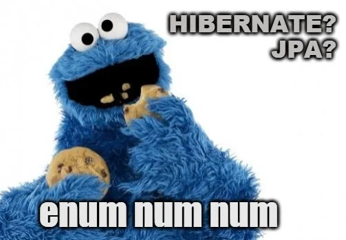 Hibernate and JPA enum mapping meme - enum num num.