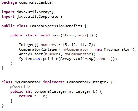 single class interface implementaiton