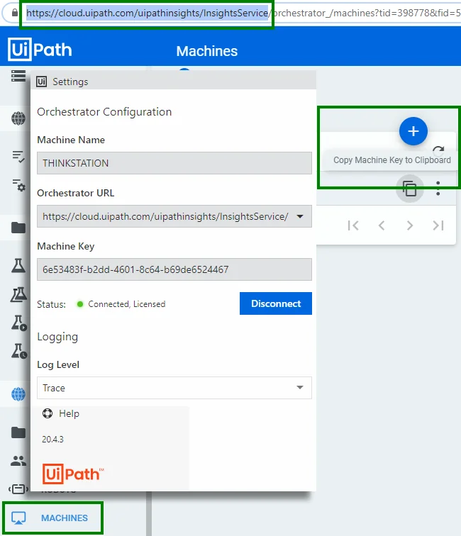 UiPath Assistant configuration