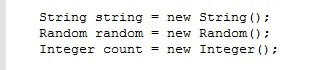Java declaration