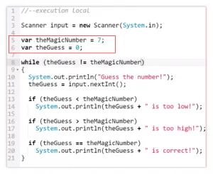 var keyword in java