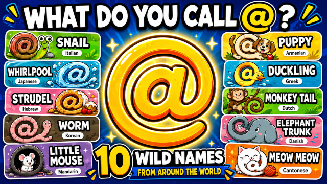 What do you call the @ symbol?