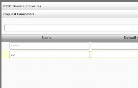 Specifying the REST service’s input:
