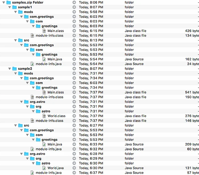 Figure 2. The results of compiling sample1 and sample2.