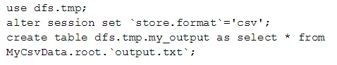 Output results