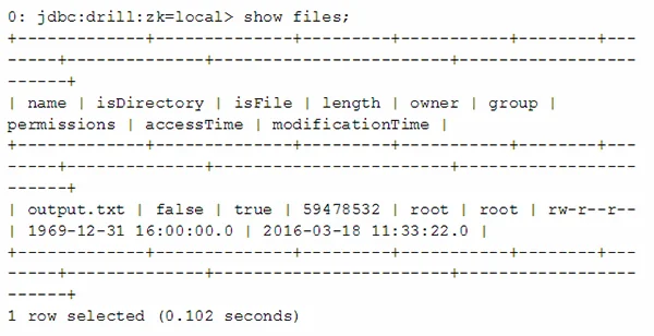 Drill output.txt file