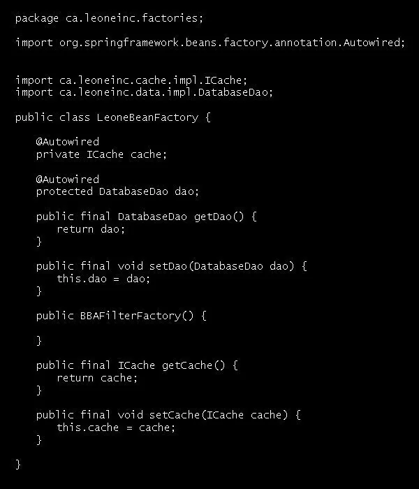 Factory Bean solution