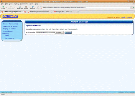 deploy JAR to Maven repo