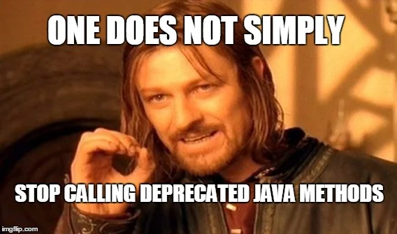 Java methods deprecated meaning