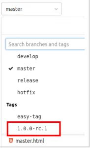git clone tag example target