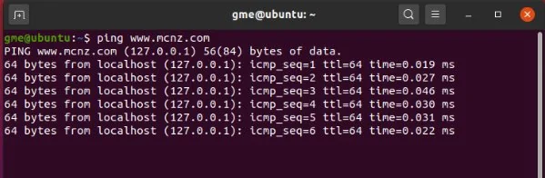 Ubuntu hosts edit test