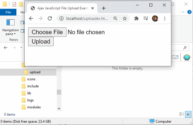 PHP file upload example