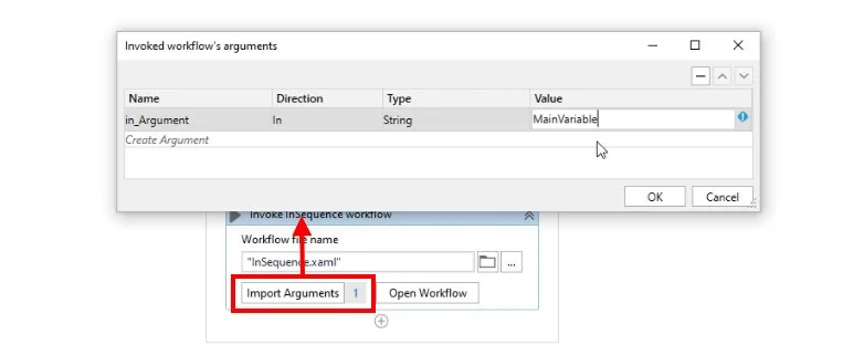 UiPath arguments example