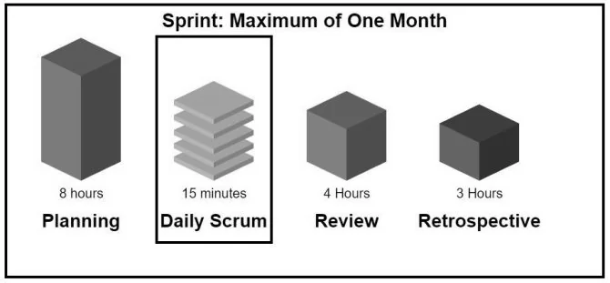 a developer starts the daily scrum