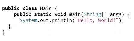 Java instance main method example