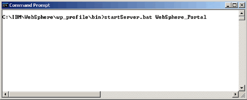 Restarting IBM WebSphere Portal Server 7 WSP