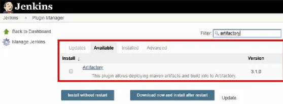 Jenkins Artifactory plugin