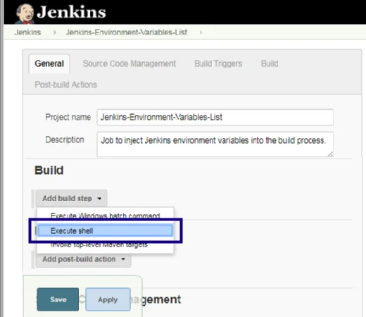 Jenkins shell script