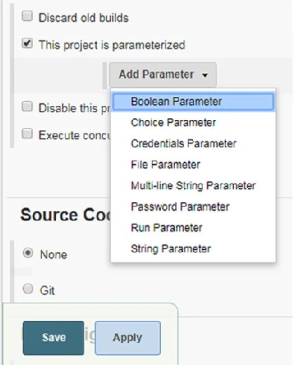 Boolean parameter
