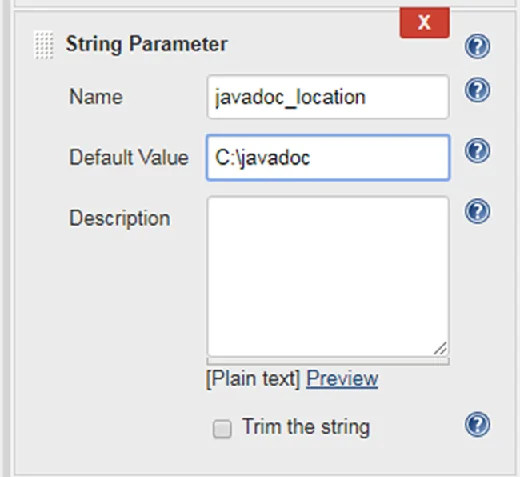 String parameter