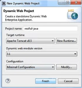 JAX-RS project settings