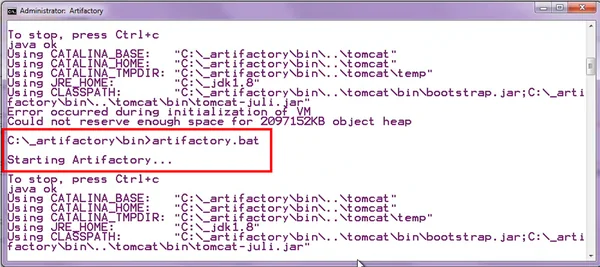 Artifactory Maven repository