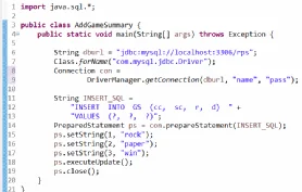 JDBC Code
