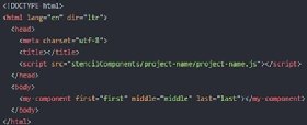 WebComponent code