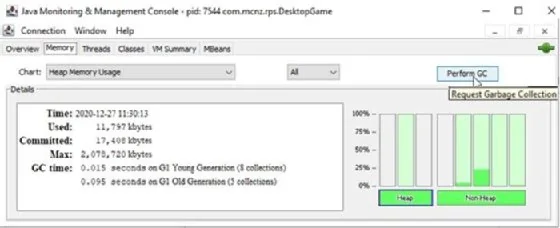 Force JVM GC in JConsole
