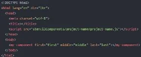 WebComponent code