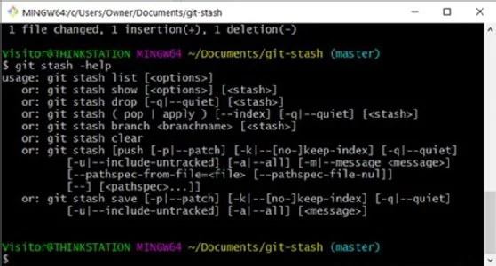 git stash commands