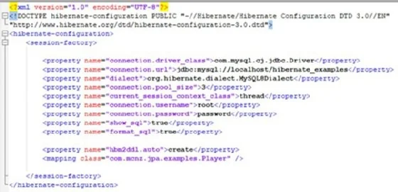 hibernate table create