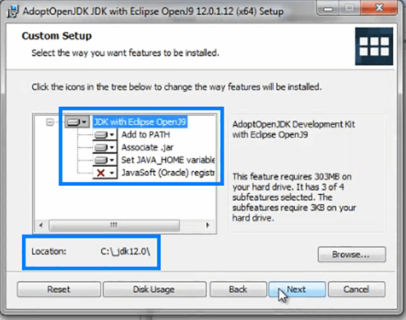 Windows OpenJDK install