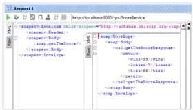 Testing SOAP services with SoapUI screenshot.