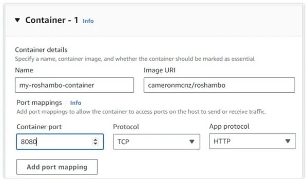 Spring Boot in AWS Fargate.